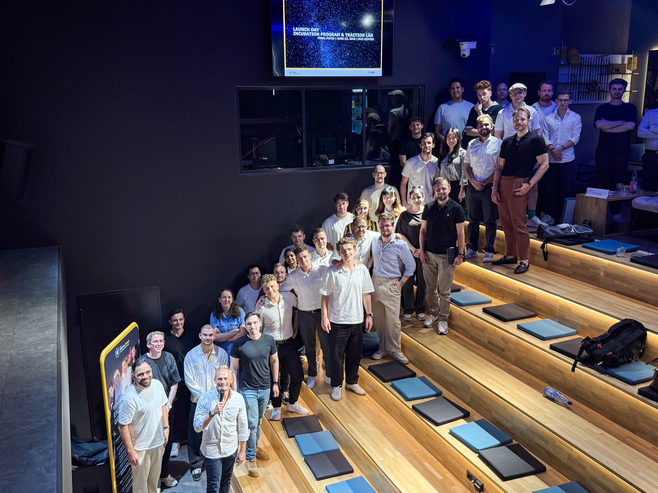 Traction Lab participants together at Launch Day