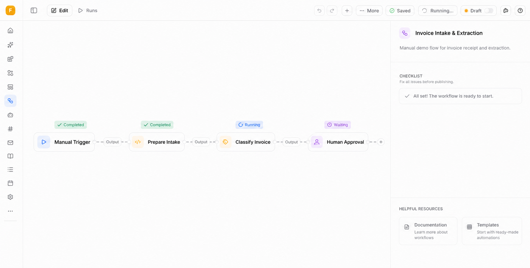 A visible status for every case. Clear ownership at every step · Approval before critical actions