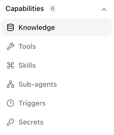 Zentral verwaltete Agentenfähigkeiten wie Wissen, Tools, Skills und Sub-Agenten in Pharen Hub